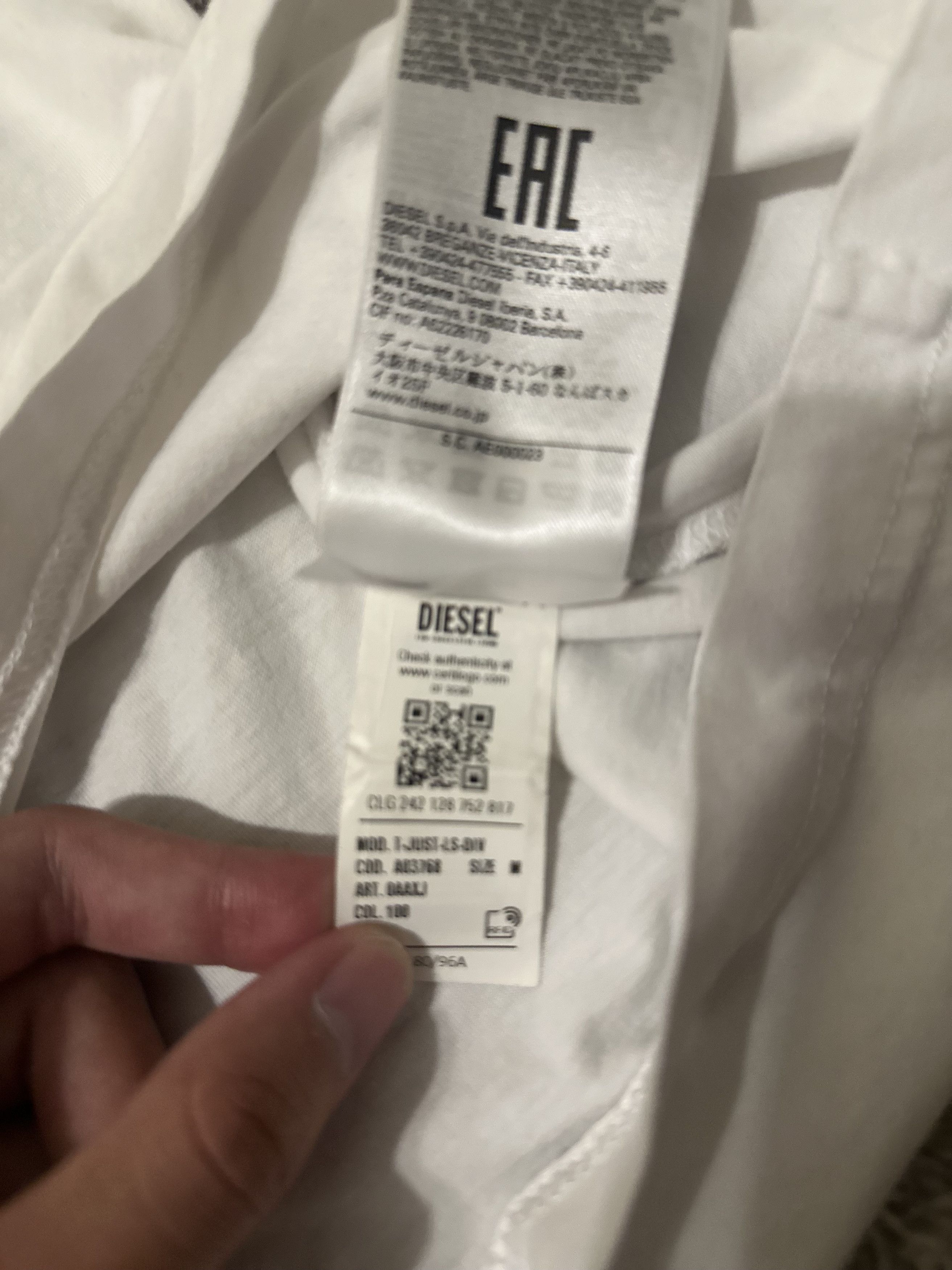 Diesel Diesel Denim Division LS Tee Black Size M Size US M / EU 48-50 / 2 - 5 Thumbnail