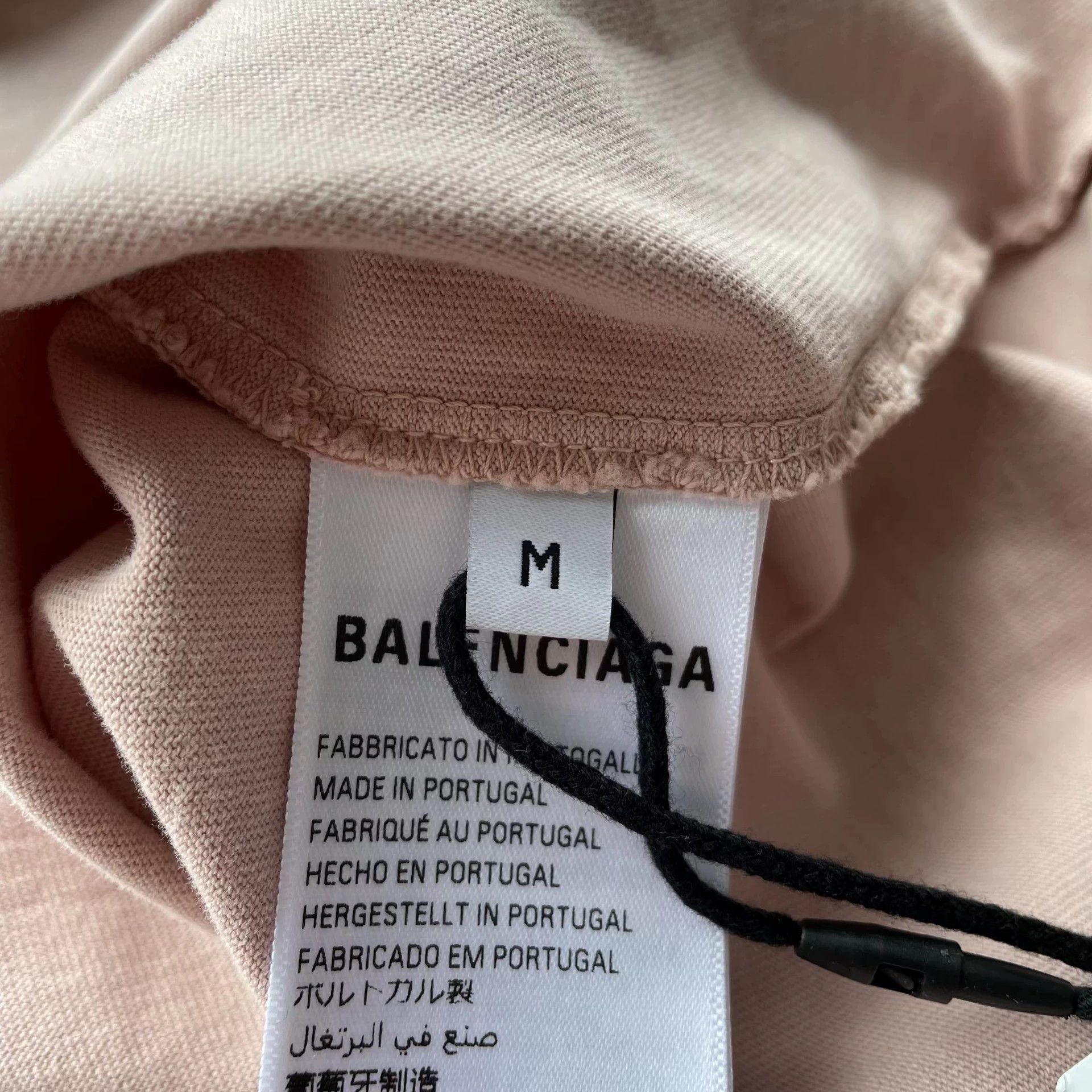 Balenciaga Balenciaga Reversed Embroidered Pink Logo SS Tee M Size US M / EU 48-50 / 2 - 6 Thumbnail