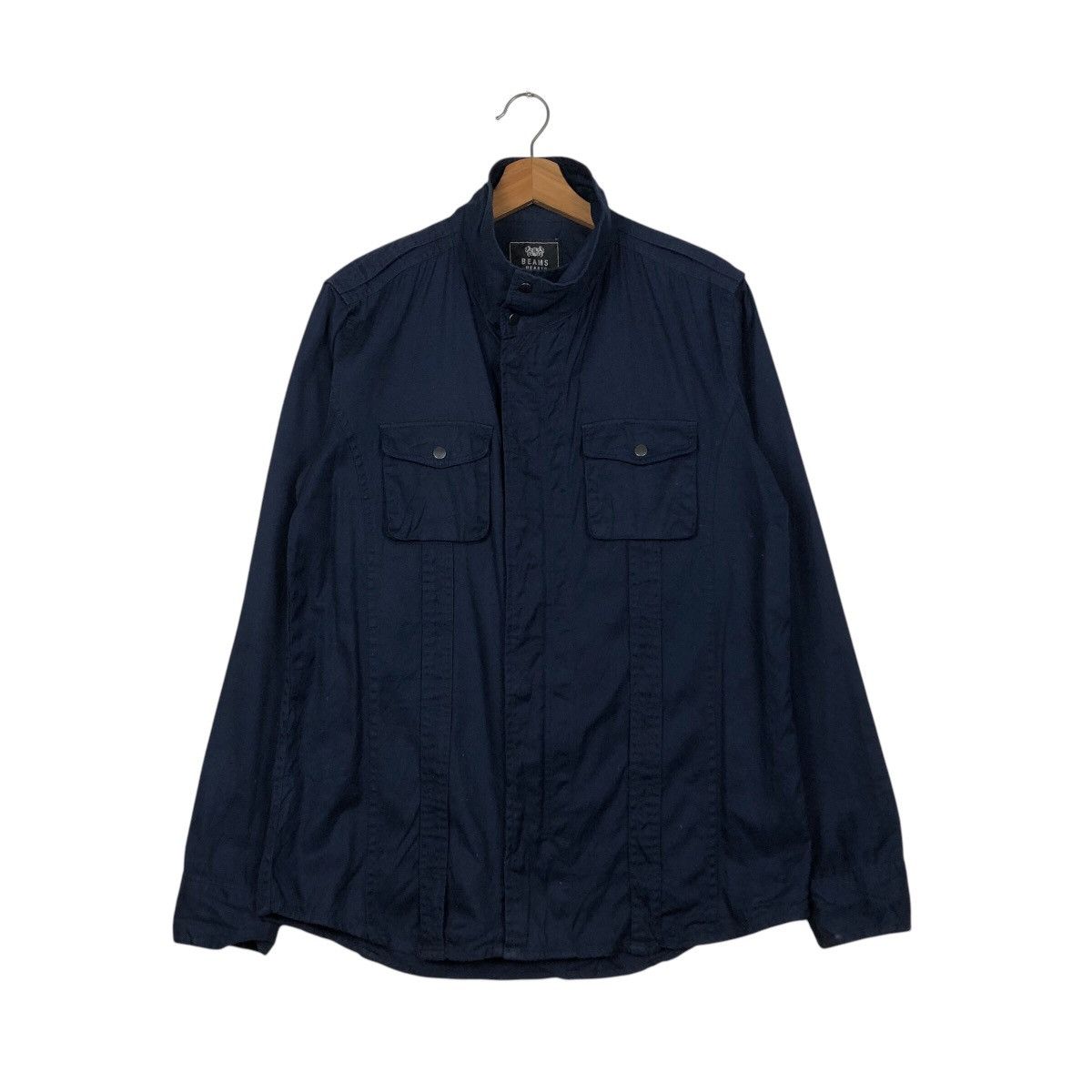 Beams Plus 📌Vintage Chore Button Jacket Beams Heart Issey Miyake Size US L / EU 52-54 / 3 - 2 Thumbnail