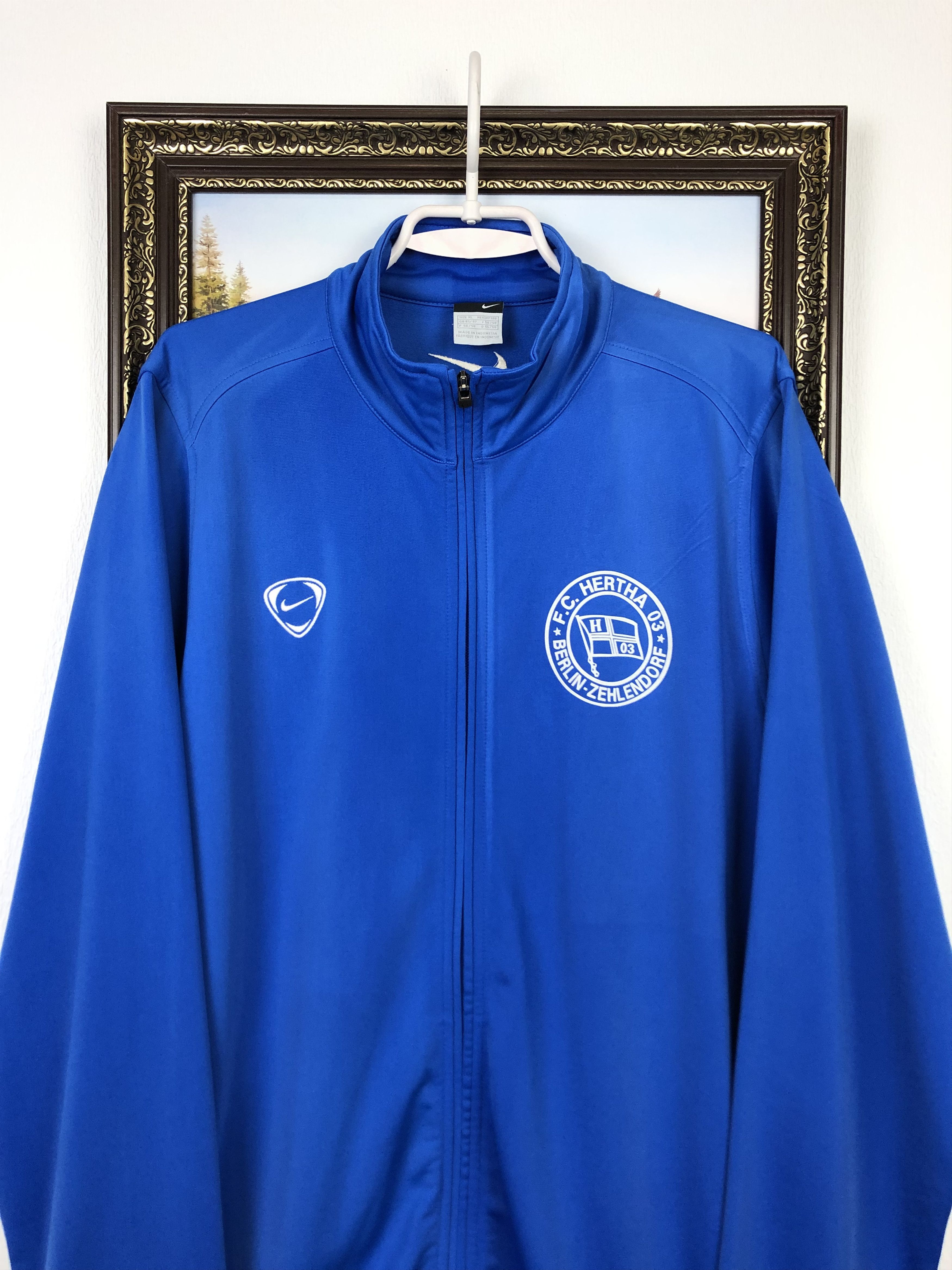 Nike Vintage Hertha 03 Berlin-Zehlendorf Jacket Soccer Track Size US XL / EU 56 / 4 - 2 Thumbnail
