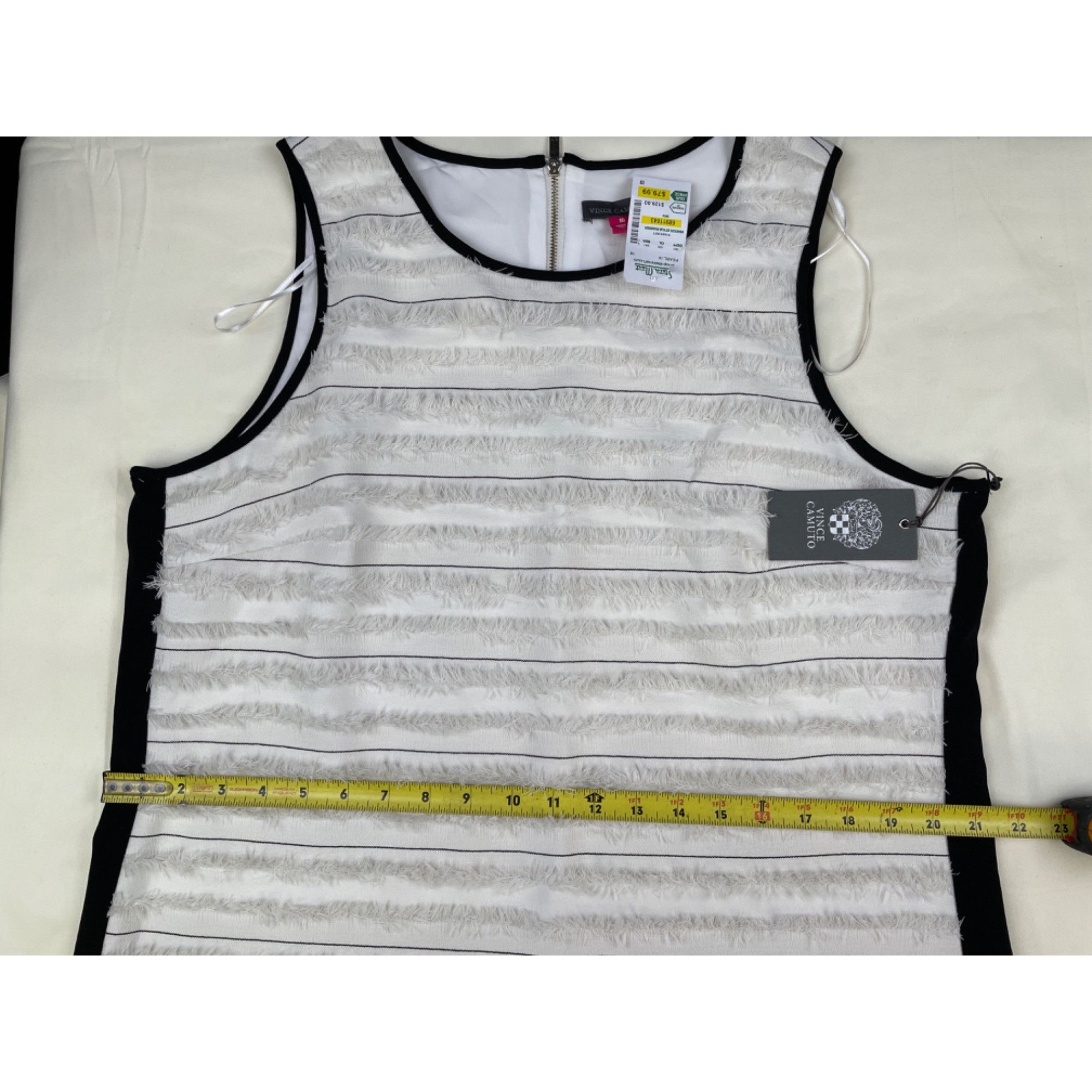 Vince Camuto Vince Camuto Women's Off White/ Black Sleeveless Dress Size Size XXL / US 16-18 / IT 52-54 - 8 Thumbnail