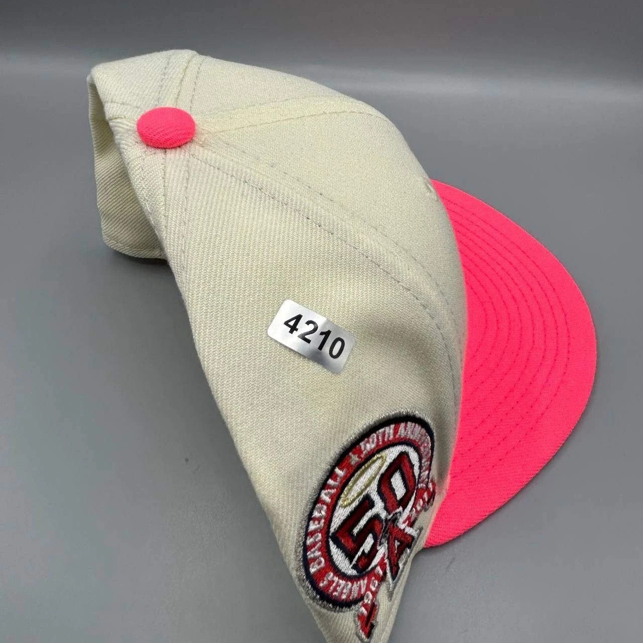 New Era Los Angeles LA Angels Hat Men 7 1/2 Embroidered Fitted Cap Size ONE SIZE - 9 Thumbnail