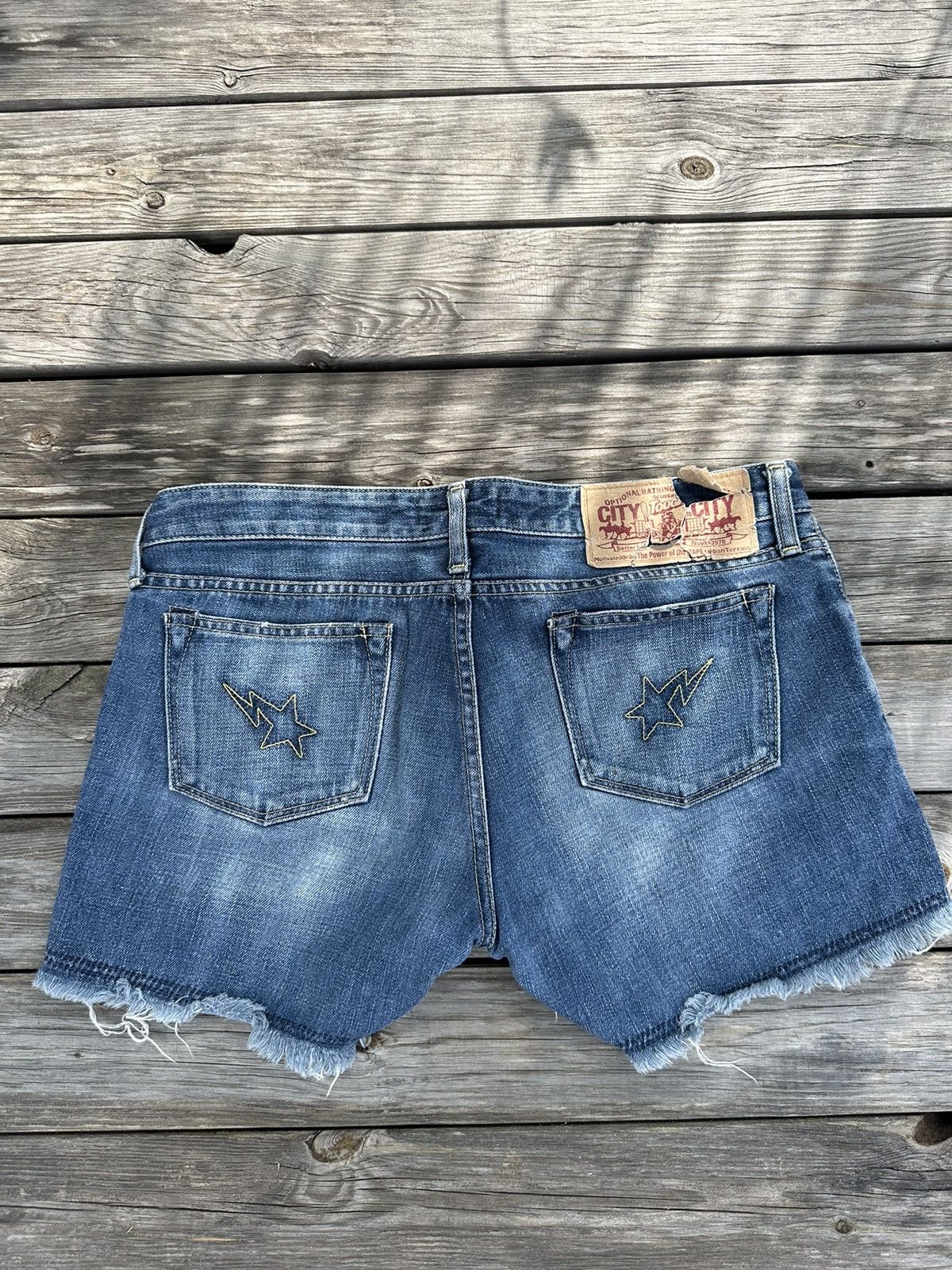 Bape BAPE Star Logo Jeans Short Girl | Grailed