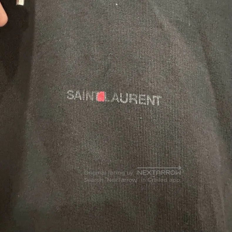 Saint Laurent Paris Saint Laurent Black Hooded Sweatshirt. Size US M / EU 48-50 / 2 - 4 Thumbnail