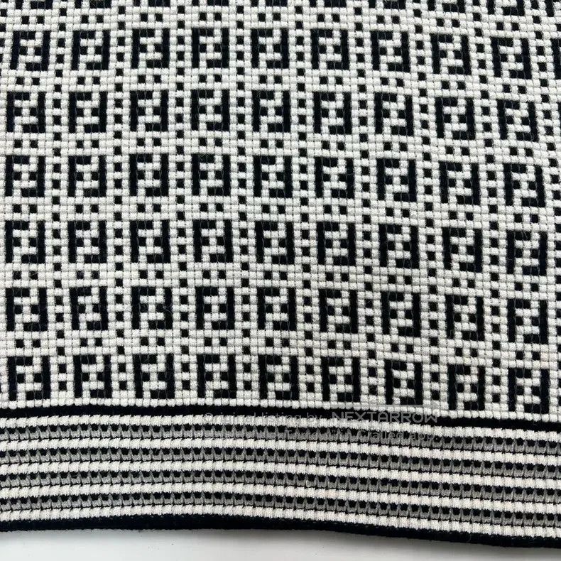 Fendi Fendi Black and white old flower FF full-print knitted sho Size XXS / US 00 / IT 34 - 6 Thumbnail
