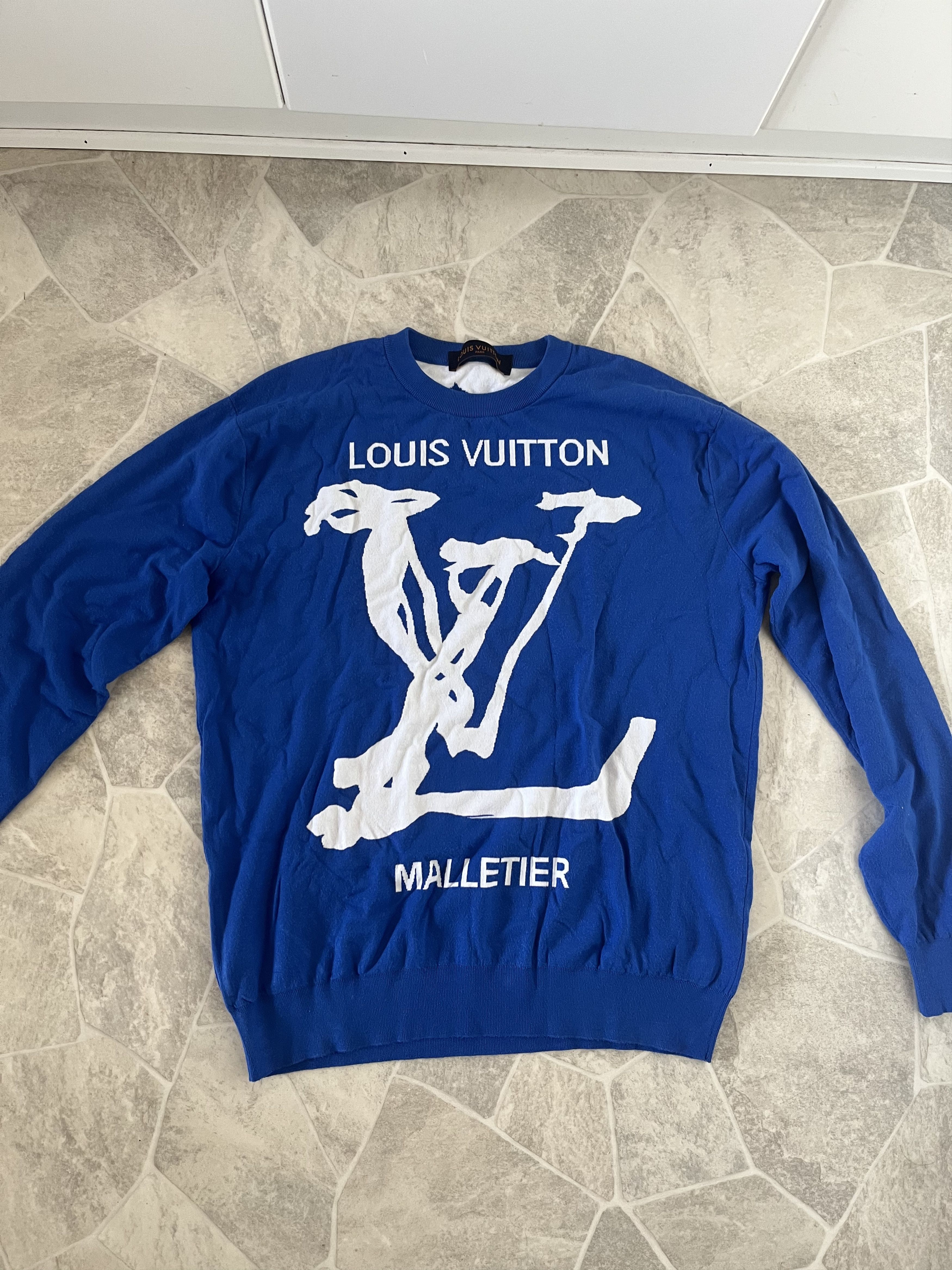 Louis Vuitton Louis Vuitton “Malletier Scribble Initiales” Intarsia Size US M / EU 48-50 / 2 - 1 Thumbnail