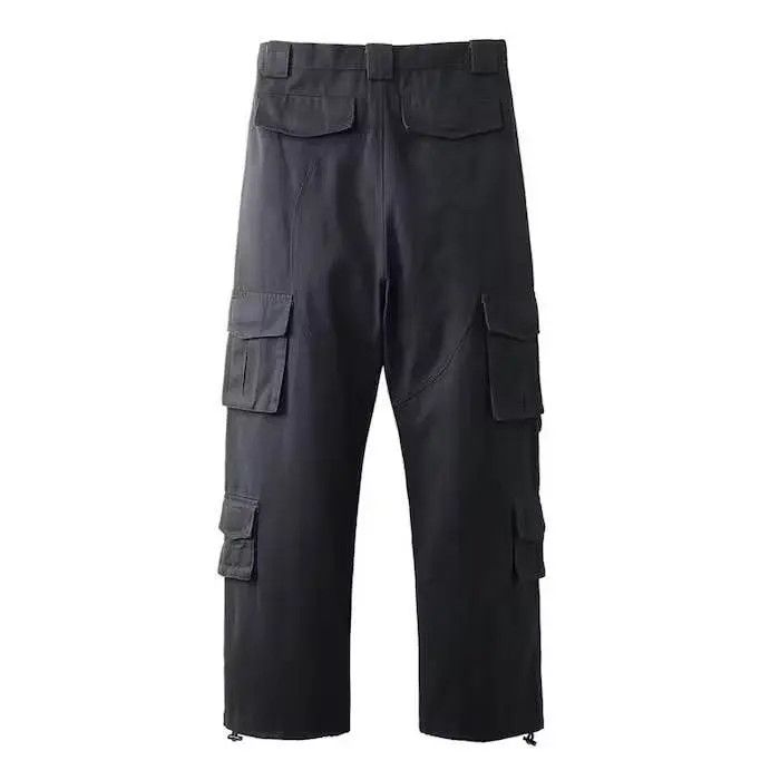 Japanese Brand Black Cargo Pant Size US 32 / EU 48 - 6 Thumbnail