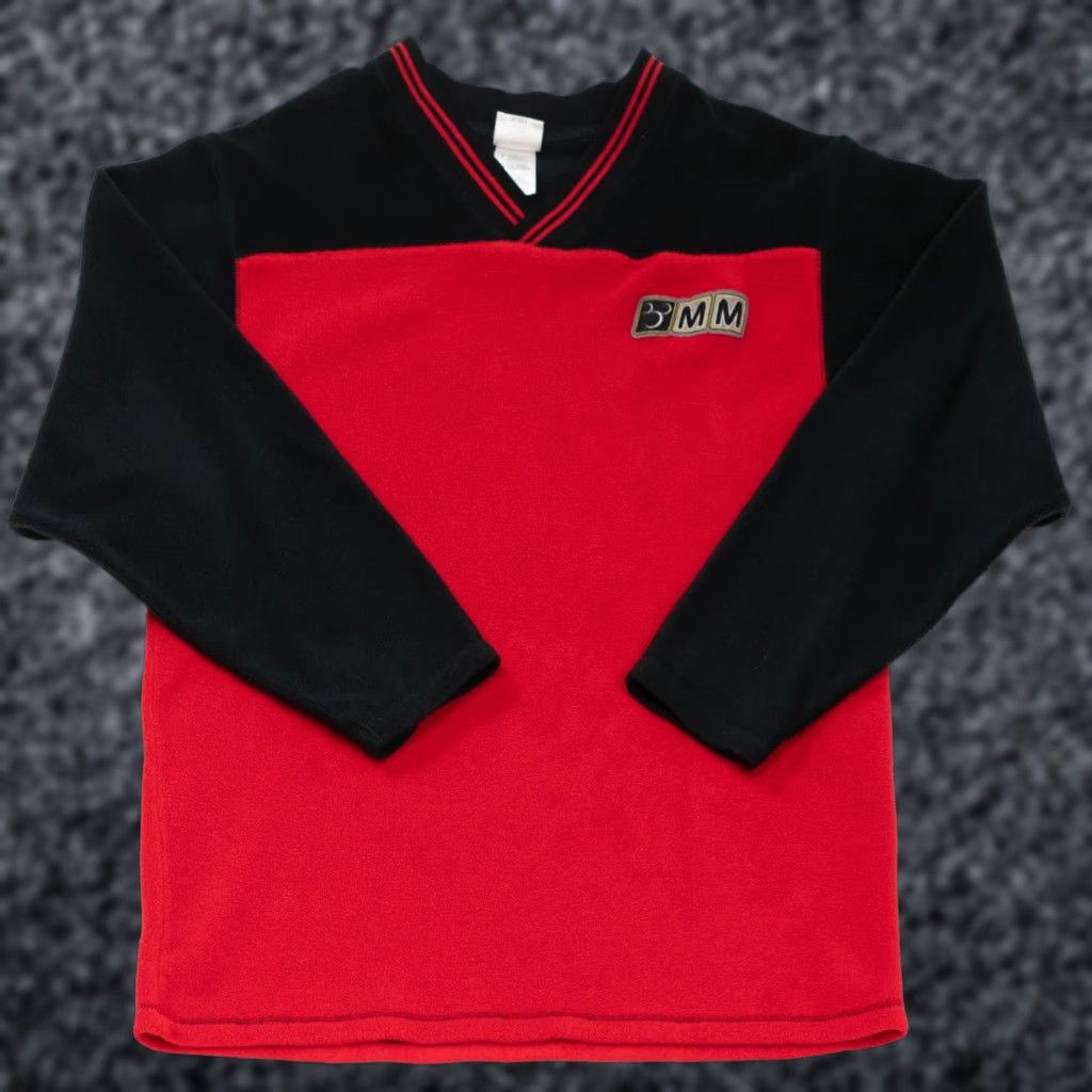 Disney VINTAGE Disney Mickey Mouse Pullover Fleece Sweatshirt Men M Red 90s Logo Embroidered | Disney Sweatshirt | Pullover | Regular Fit Mens Size US M / EU 48-50 / 2 - 1 Thumbnail