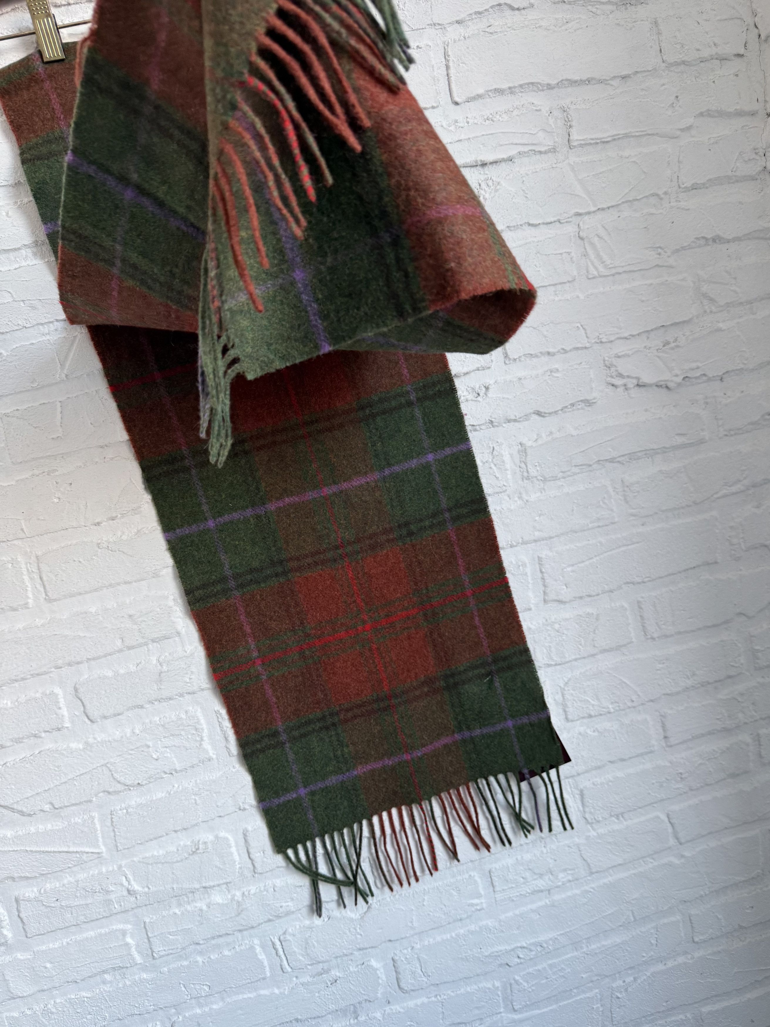 Other John Hanly Lambswool scarf woven in Ireland Tartan Plaid Size ONE SIZE - 6 Thumbnail