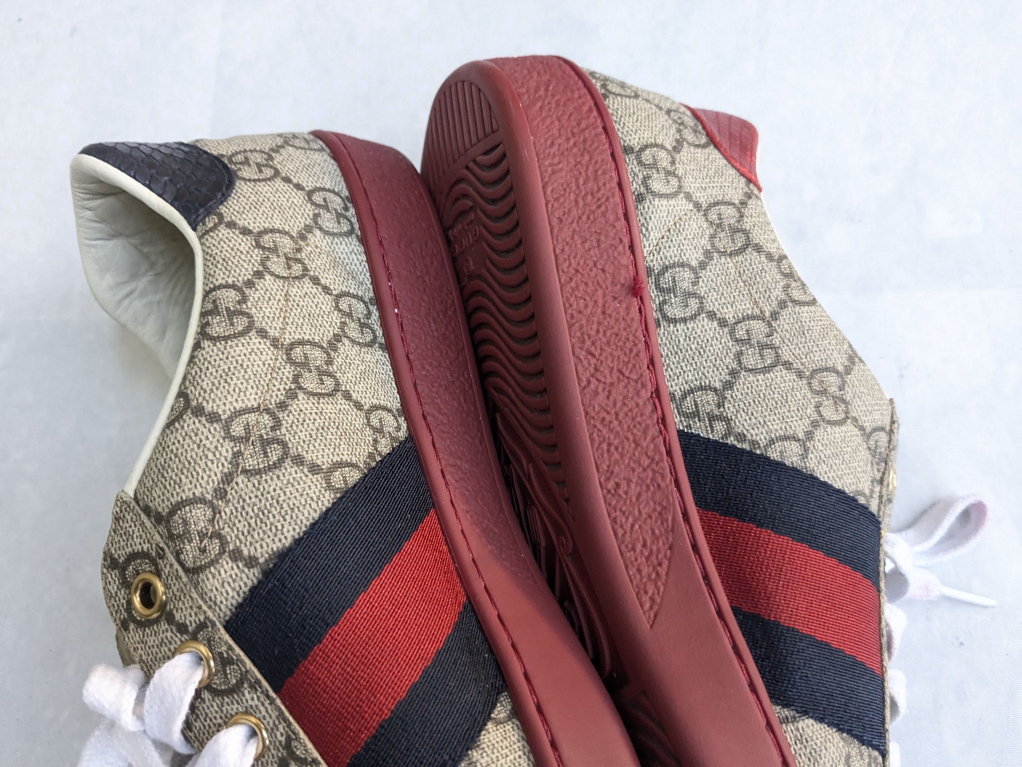Gucci Gucci Ace GG Supreme Sneakers 429445 Red 8.5 Size US 8.5 / EU 41-42 - 12 Thumbnail