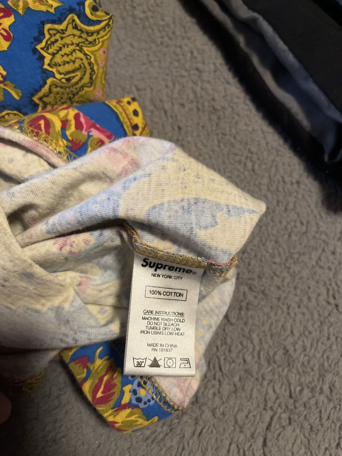 Supreme Supreme Paisley Polo Size US L / EU 52-54 / 3 - 5 Thumbnail
