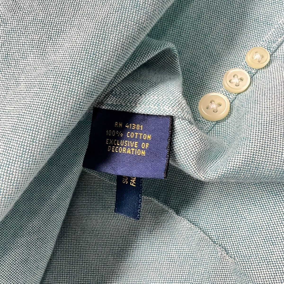 Polo Ralph Lauren Polo Ralph Lauren Shirt Blue Button Down Casual Logo Preppy Size M / US 6-8 / IT 42-44 - 7 Thumbnail