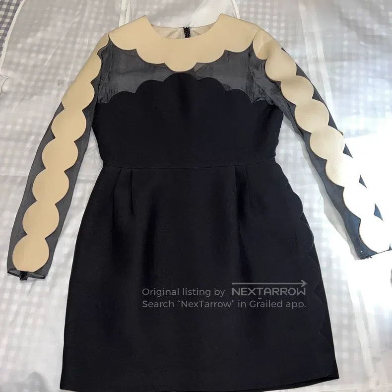 Valentino Valentino Classic black and white wool and silk dress Size M / US 6-8 / IT 42-44 - 2 Thumbnail