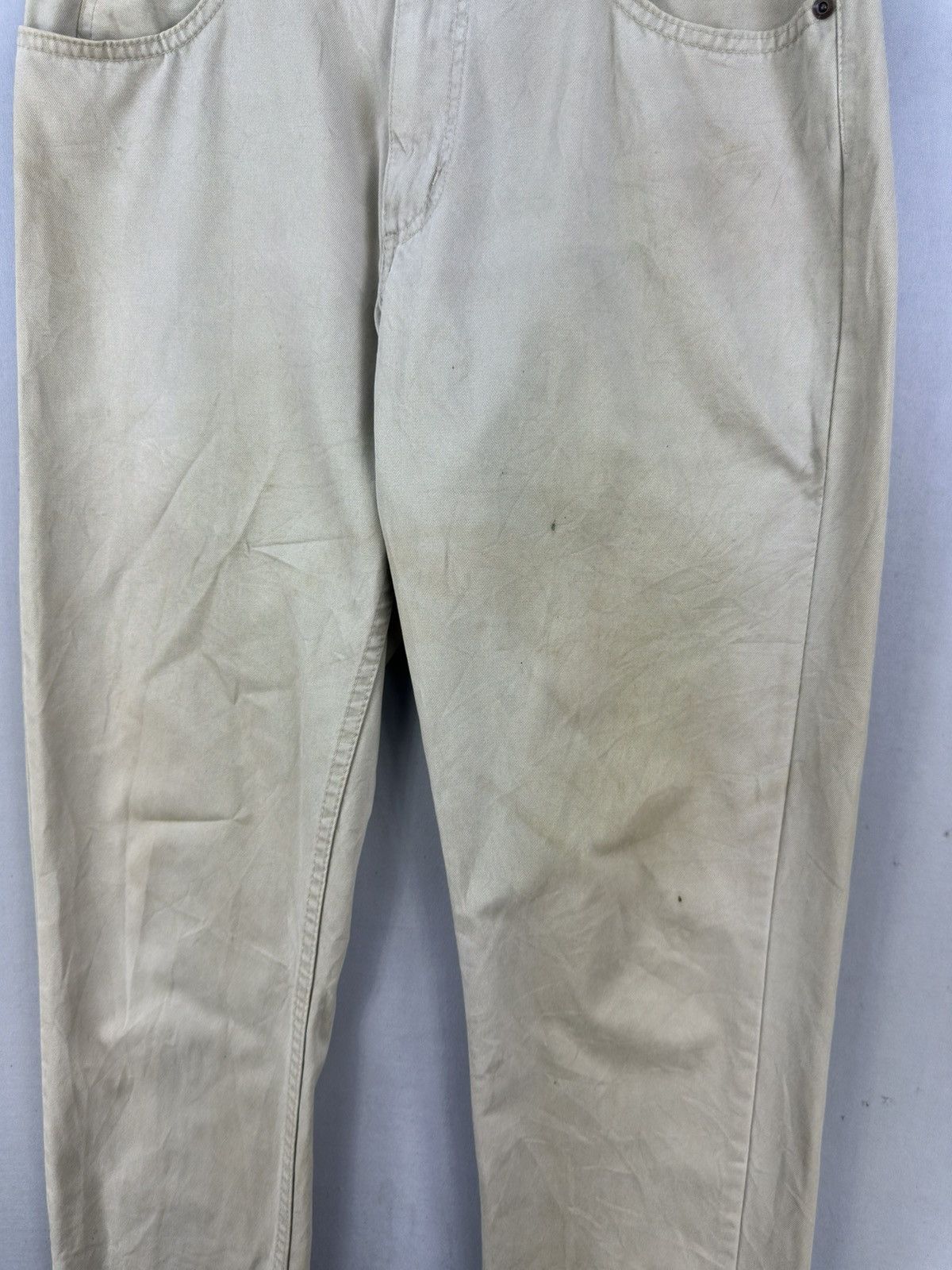 Lee Vintage 90’s Lee Khaki Trouser Pants Size US 33 - 3 Thumbnail