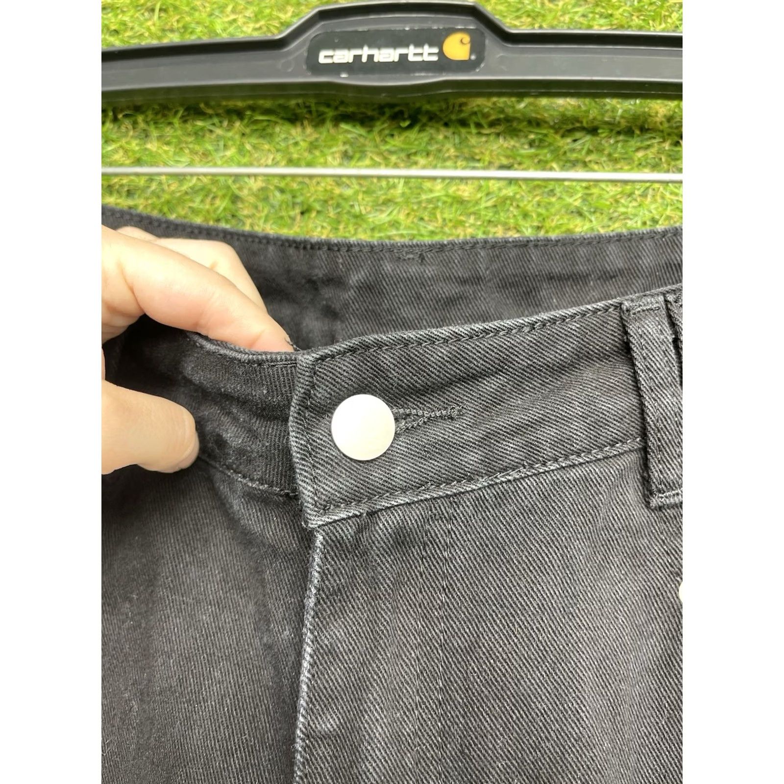 Cider Cider Jeans Wide-Leg Black Denim XL 30x30 Womens Retro 90s Grunge Bohemian Regular Rise Stretch Pants Size 40" / US 18 - 6 Thumbnail