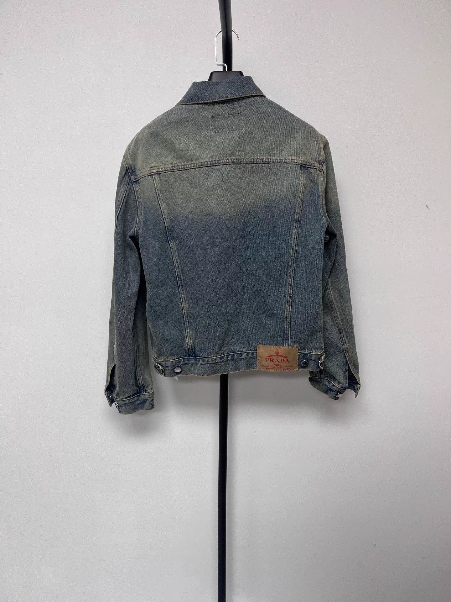 Prada PRADA Logo Denim Jacket Men's Light Blue L Size US L / EU 52-54 / 3 - 2 Thumbnail