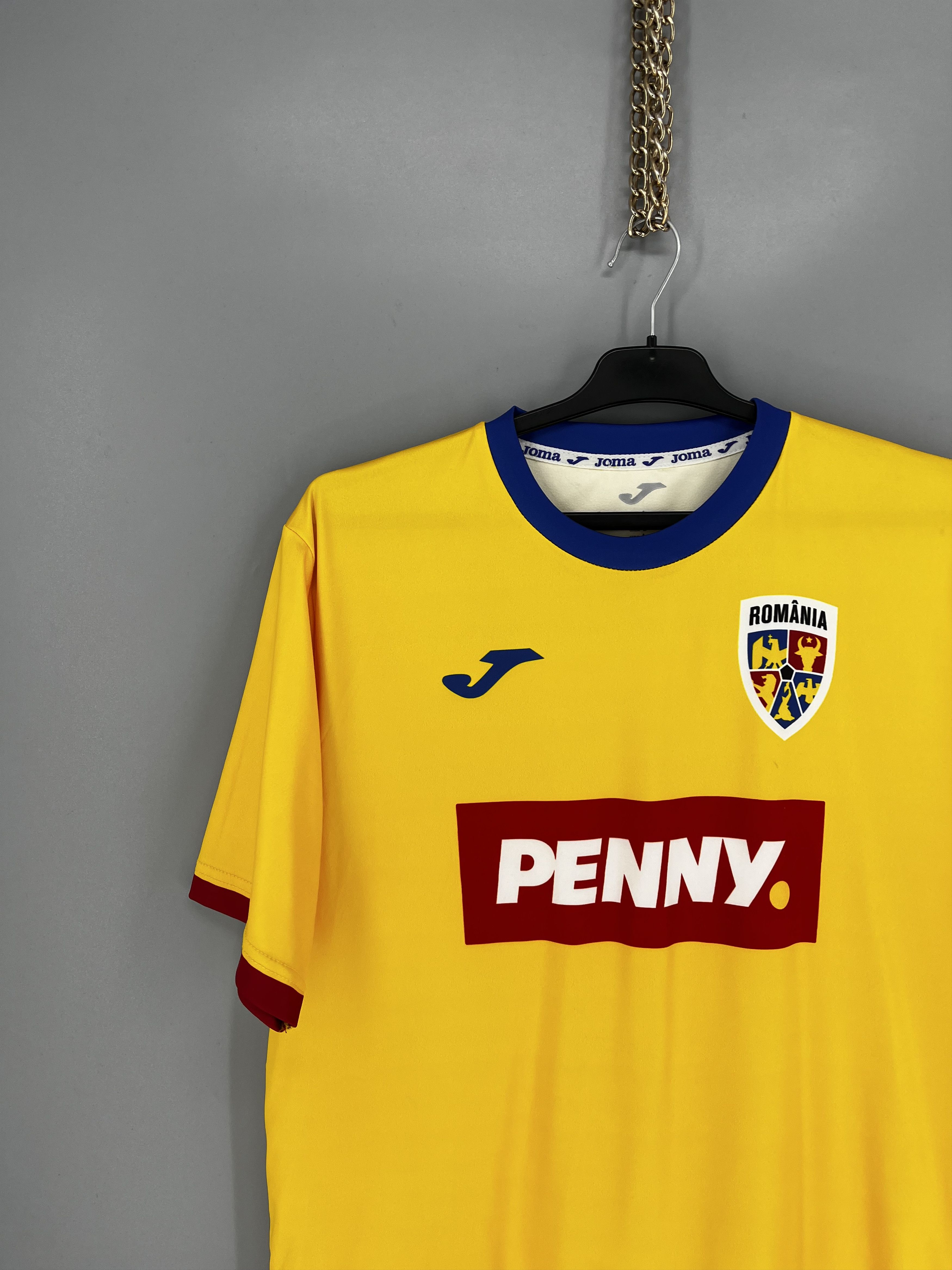 Joma Romania 2024-25 Joma Home Fan Football Shirt L Size US L / EU 52-54 / 3 - 4 Thumbnail