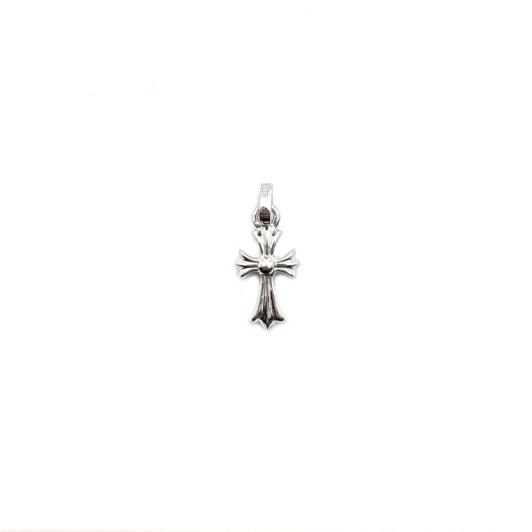 Chrome Hearts Chrome Hearts White Gold Emerald Babyfat Cross Charm Pendant Size ONE SIZE - 2 Thumbnail