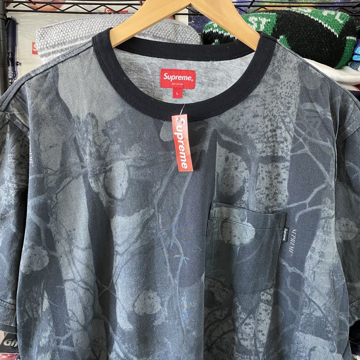 Supreme Supreme Aspen Wood Pocket T-Shirt Black 2014 Brand New Size US L / EU 52-54 / 3 - 2 Thumbnail