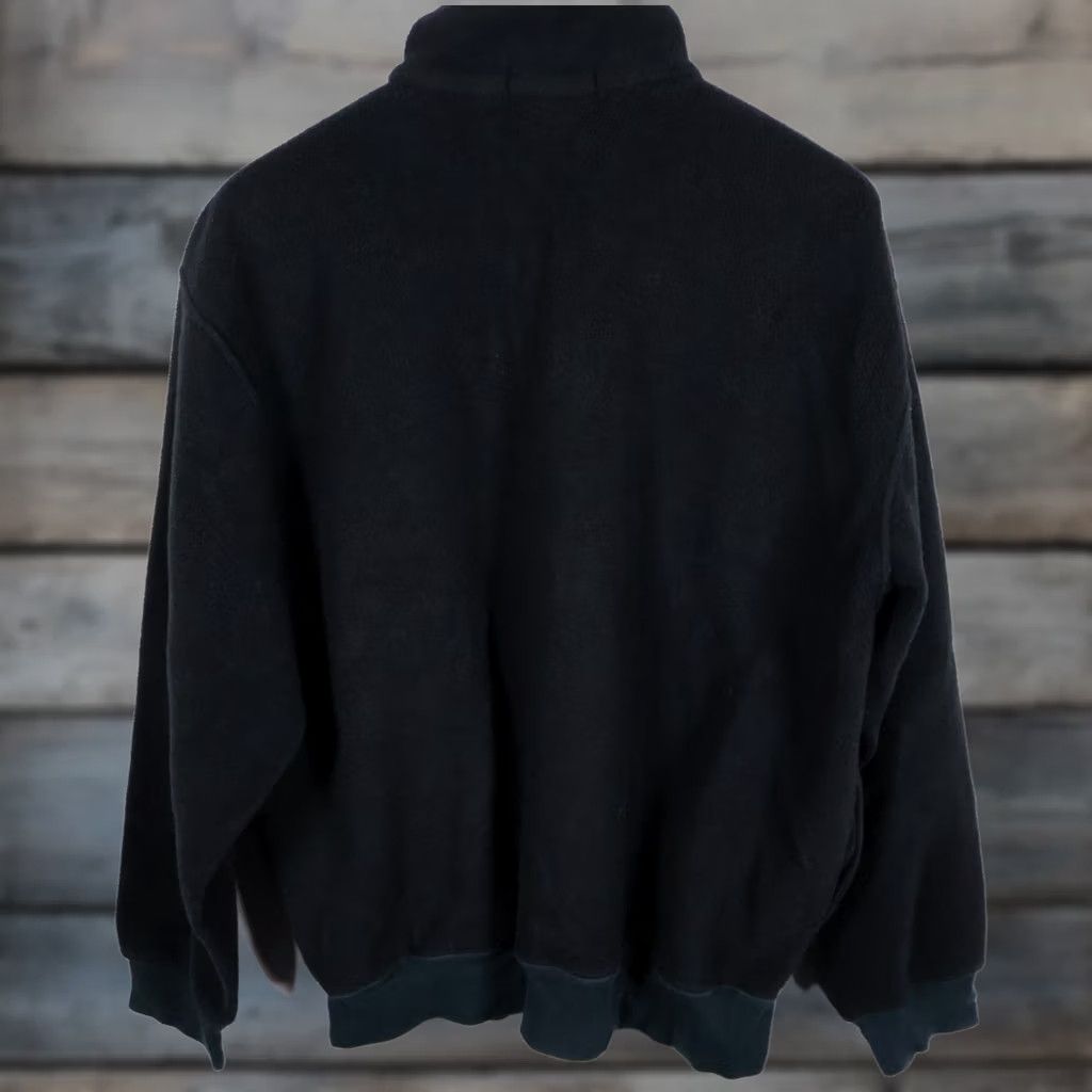 Polo Ralph Lauren VINTAGE Polo Ralph Lauren Fleece Jacket Shirt XL Black Red 1/4 Zip Mock Neck Mens Size US XL / EU 56 / 4 - 1 Thumbnail