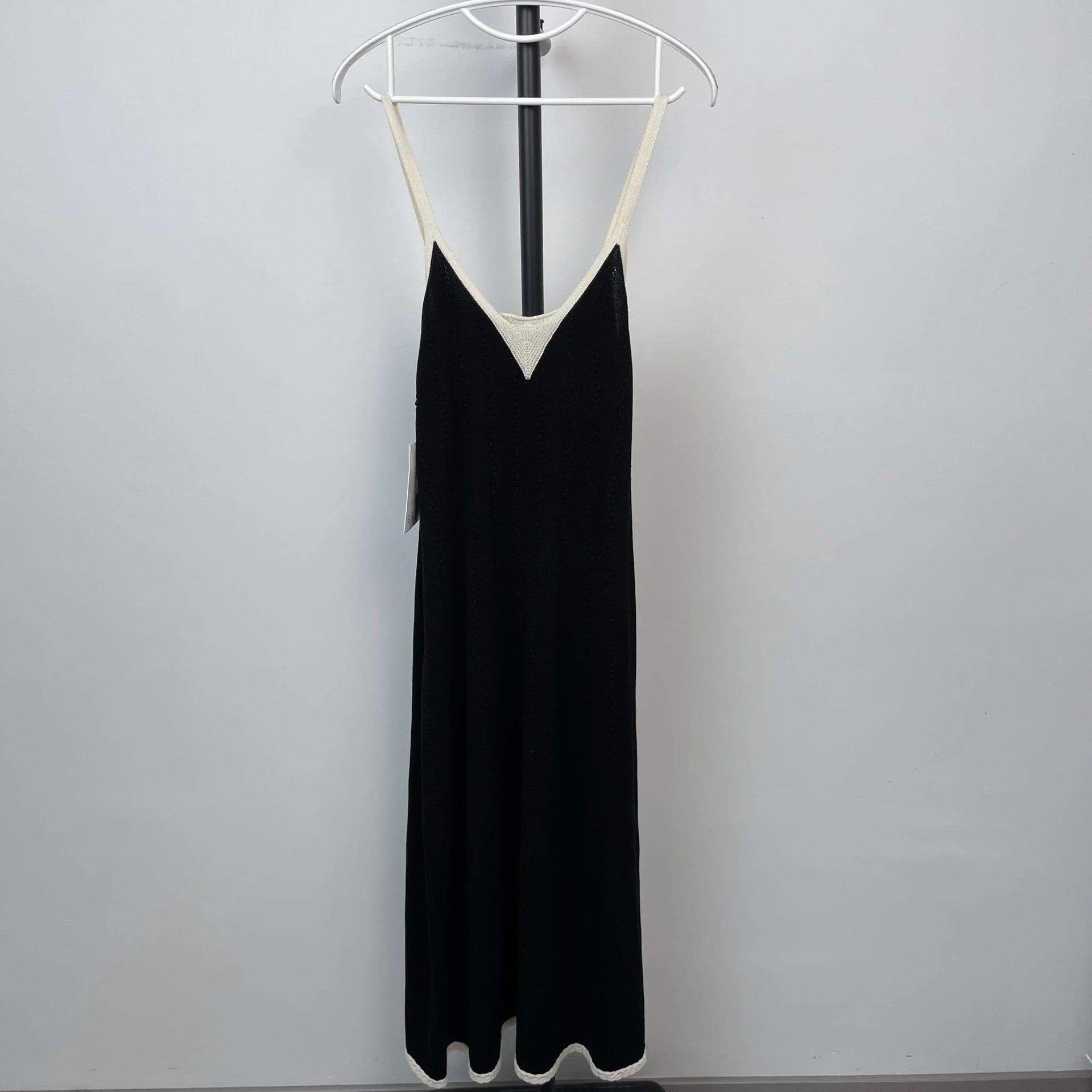 Chanel Chanel 26p Black Cami Knit Long Dress Size S / US 4 / IT 40 - 1 Thumbnail