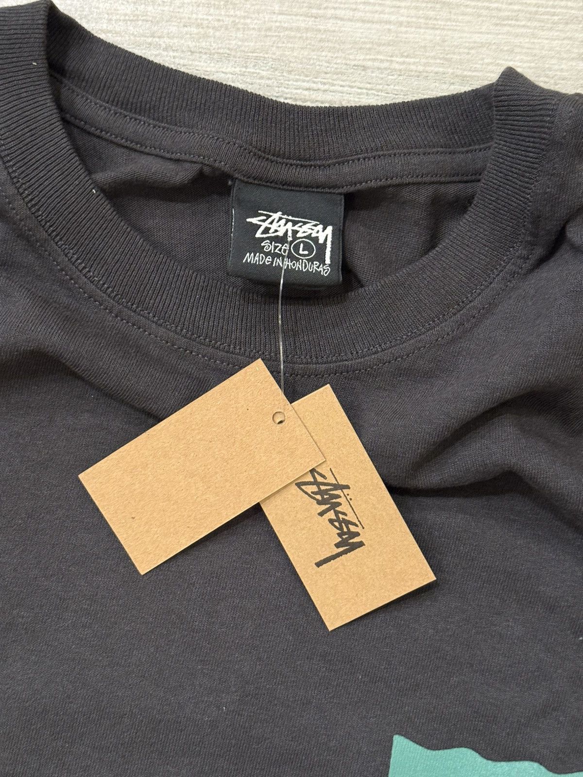 Stussy Stussy Heal The Bay 40 Pigment Dyed Faded Black Tee Sz Large Size US L / EU 52-54 / 3 - 4 Thumbnail