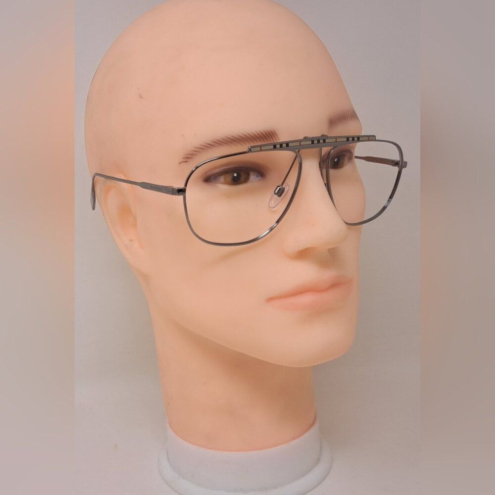 Burberry Burberry Men's Aviator Sunglasses Frames Only Pilot Check M Size ONE SIZE - 2 Thumbnail