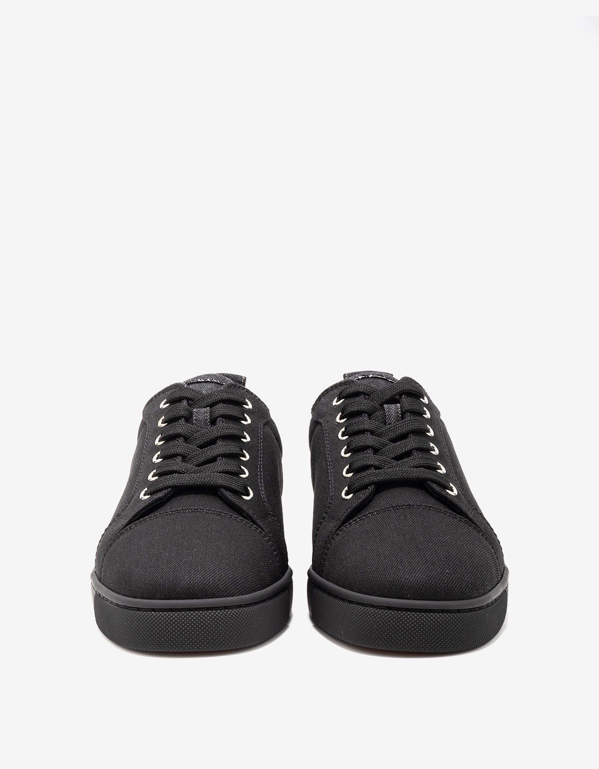 Christian Louboutin Christian Louboutin Fun Louis Junior Black Denim Trainers Size US 9 / EU 42 - 4 Thumbnail