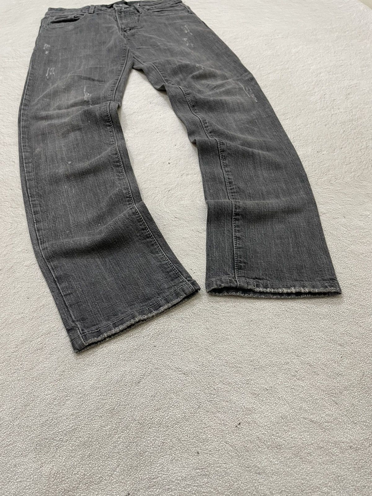 Japanese Brand 00s Dolce Gabbana Washed Grey Denim Distressed Y2K Japan Size US 29 - 3 Thumbnail