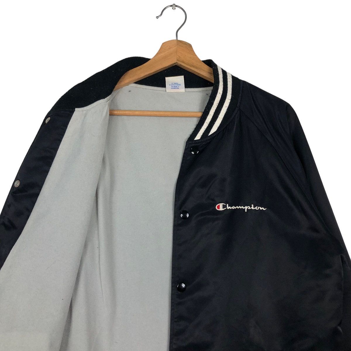 Japanese Brand 🔥Vintage Bomber Jacket Champion Satin USA Size US XL / EU 56 / 4 - 12 Thumbnail