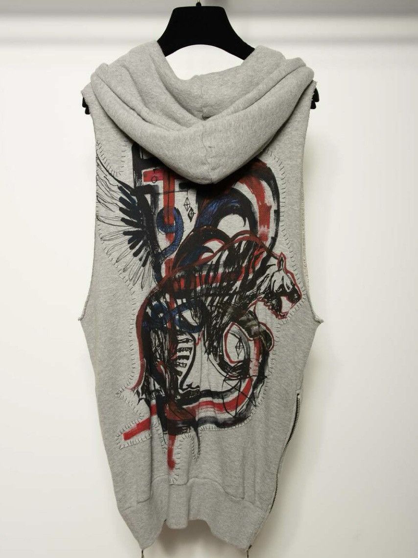 Balmain Balmain Ss/11 graffiti zip up hoodie | Grailed