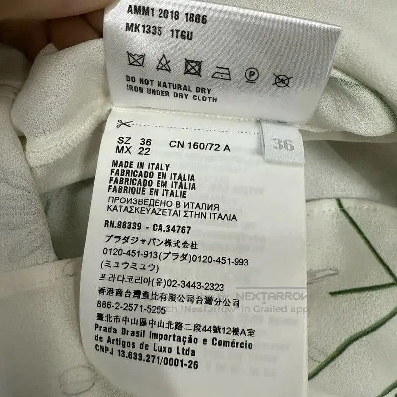 Other Miu Miu White Cotton Floral Shirt . Size XS / US 0-2 / IT 36-38 - 5 Thumbnail
