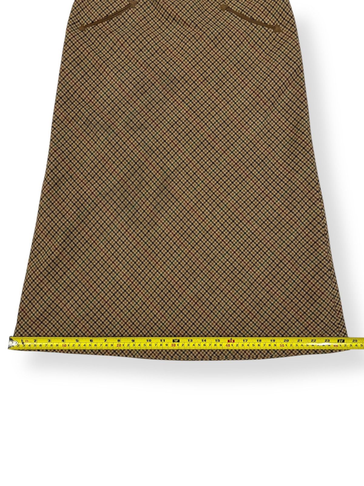 Ralph Lauren Vintage Ralph Lauren Houndstooth Pattern Wool Midi Skirt Size 30" / US 8 / IT 44 - 10 Thumbnail