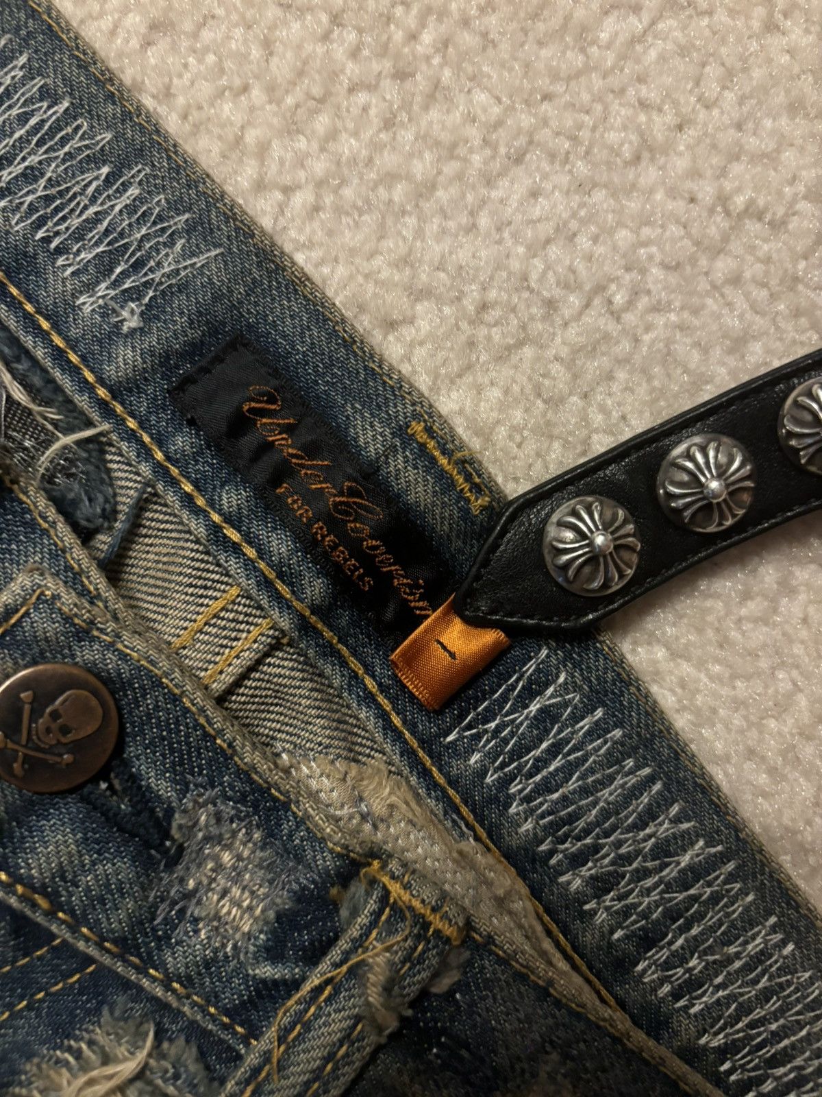 Undercover Undercover 85s Arts and Crafts AW05 Denim Size US 30 / EU 46 - 4 Thumbnail