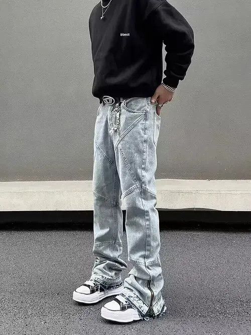Other Street wash side zip bootcut jeans Size US 32 / EU 48 - 4 Thumbnail