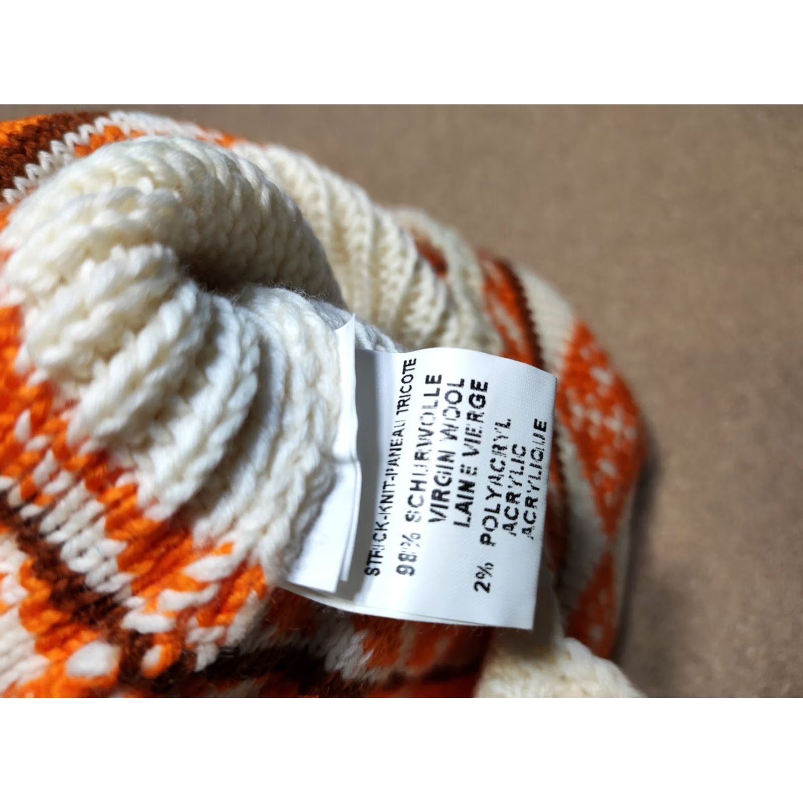 Bogner VINTAGE Bogner Beanie Hat Unisex Adults One Size Beige Wool Knit Ear Flap Made in Italy Size ONE SIZE - 6 Thumbnail
