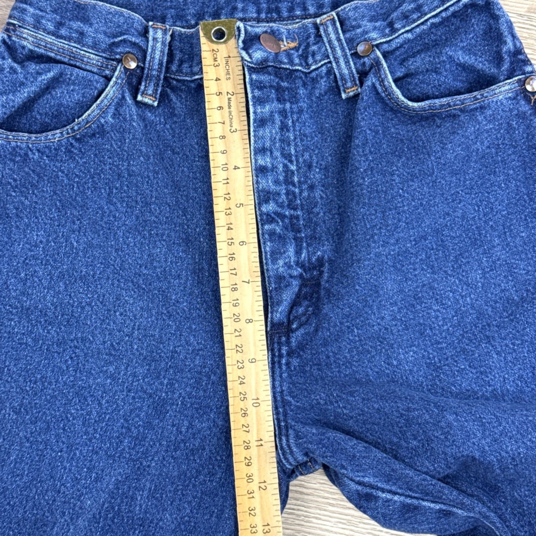 Wrangler VINTAGE Wrangler 14MWZ Jeans Womens 7x32 Blue Cowboy Cut Cowgirl Rodeo Western Y2K Size 28" / US 6 / IT 42 - 5 Thumbnail