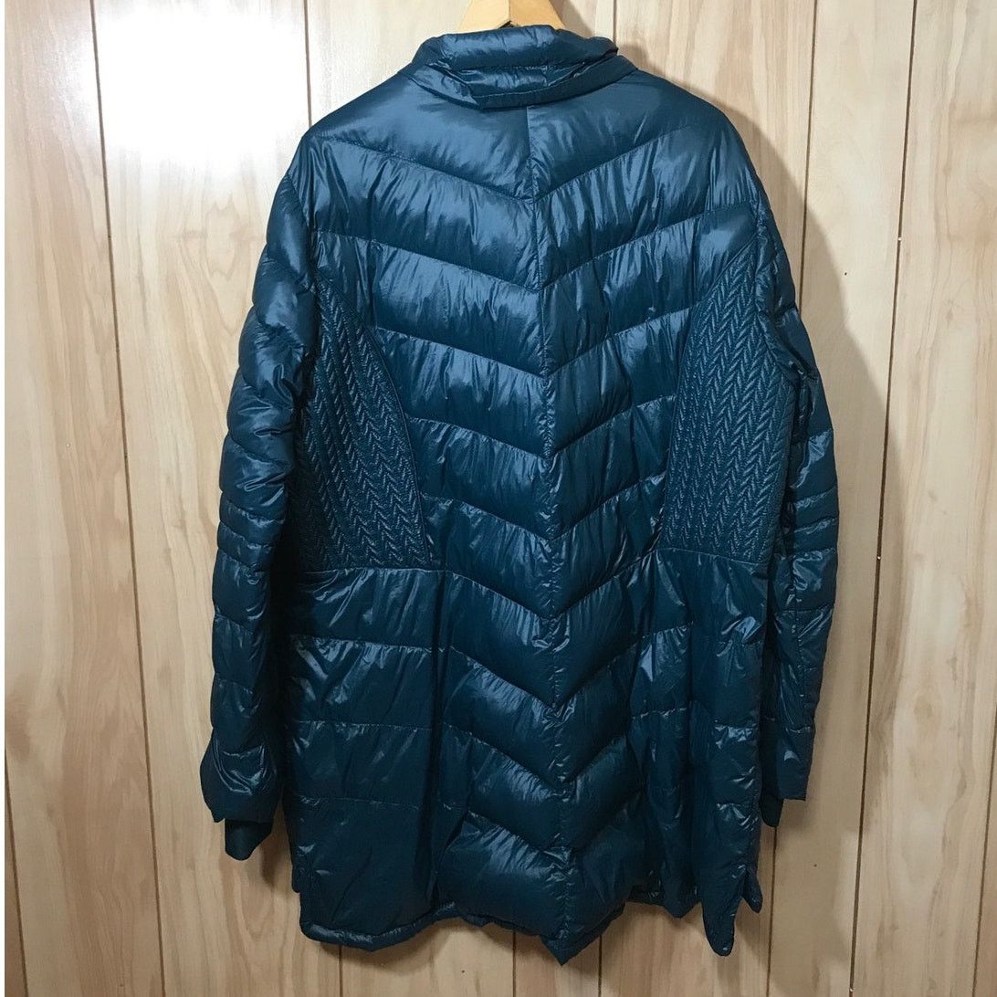 Other Curations Caravan Navy Blue Down Puffer Jacket Women 2X Size XXL / US 16-18 / IT 52-54 - 2 Thumbnail