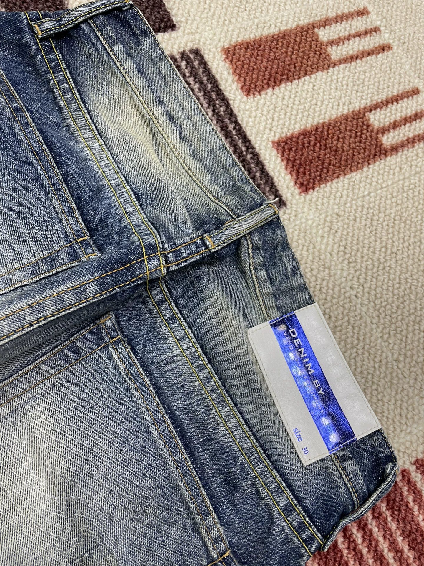 Vanquish VANQUISH x FRAGMENT Distressed Jeans Yellow Wash Splatter Size US 30 / EU 46 - 6 Thumbnail