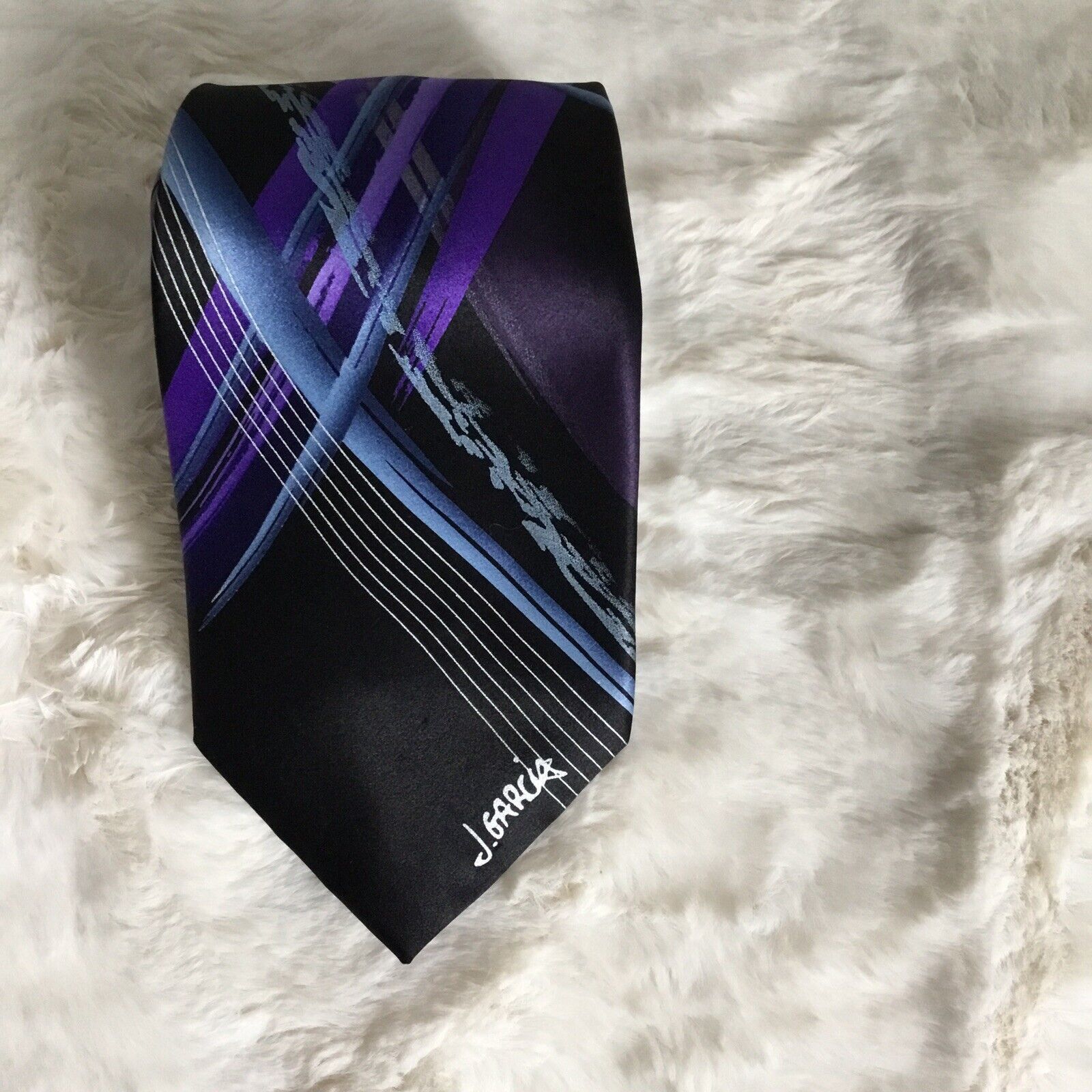 Other 100% silk Jerry Garcia Tie No 10 Curves And Lines Size ONE SIZE - 2 Thumbnail