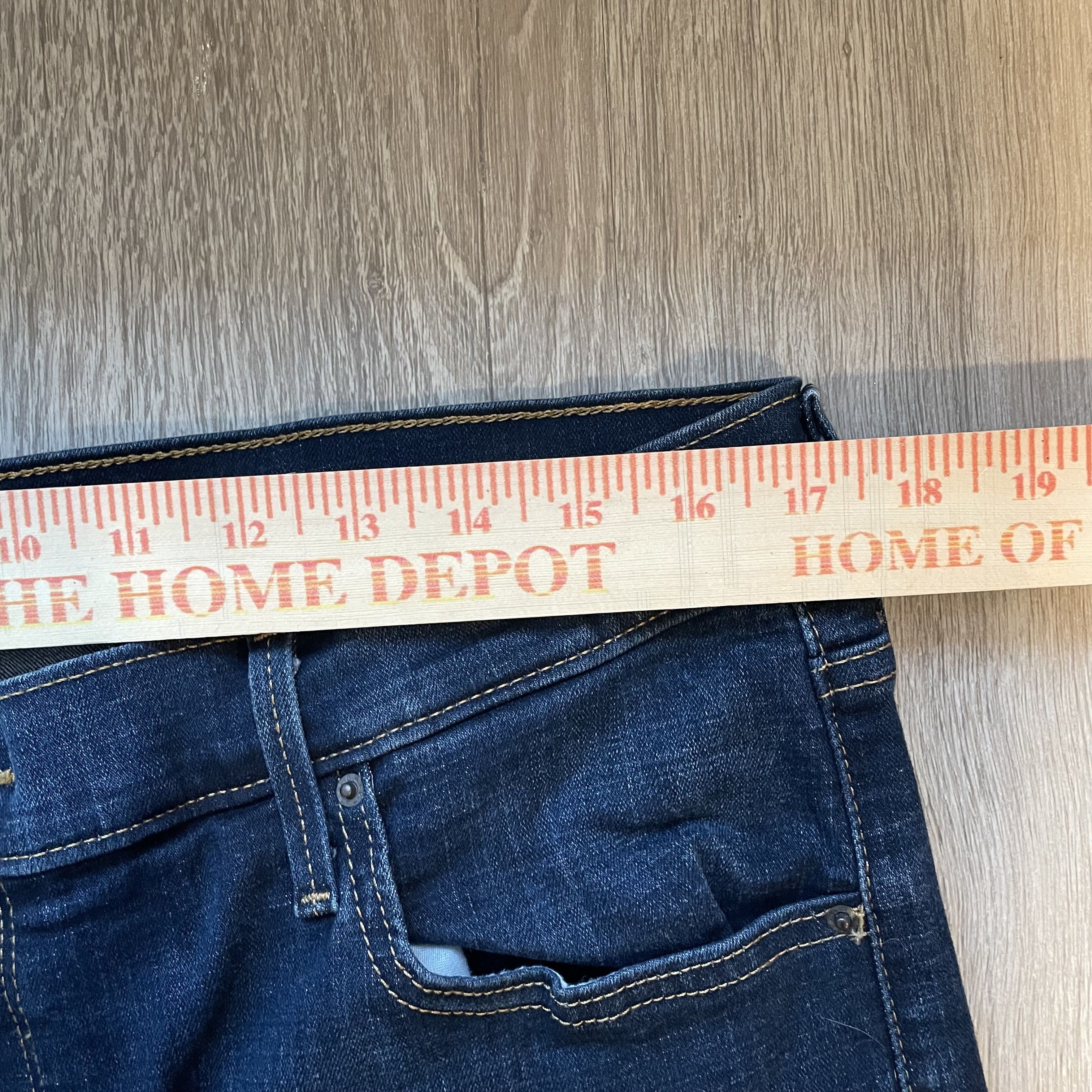 Levi's Levi's 721 High Rise Skinny Jeans Raw Hem Blue 18W Size 40" / US 18 - 5 Thumbnail
