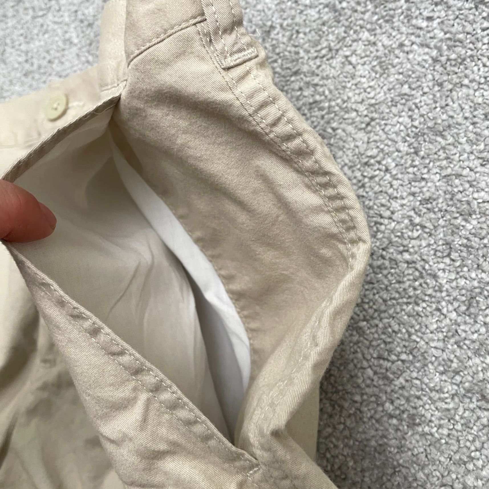 Vintage Columbia Cargo Shorts Mens 38x10 Beige Cotton 100% Outdoor Pockets Casual Travel Military Style Size US 38 / EU 54 - 6 Thumbnail