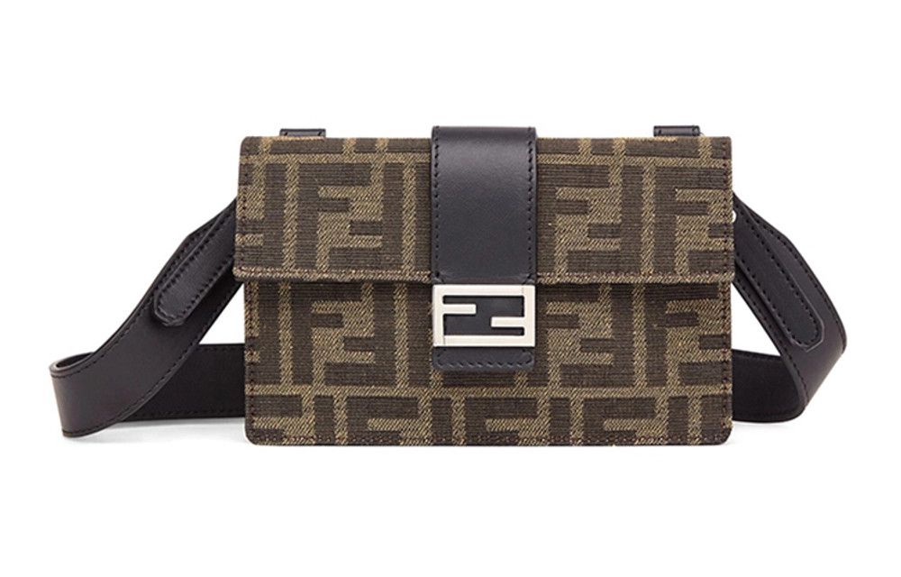 Fendi o1s1wg111224 Size: OS / Baguette Logo Pouch in Brown Size ONE SIZE - 1 Thumbnail