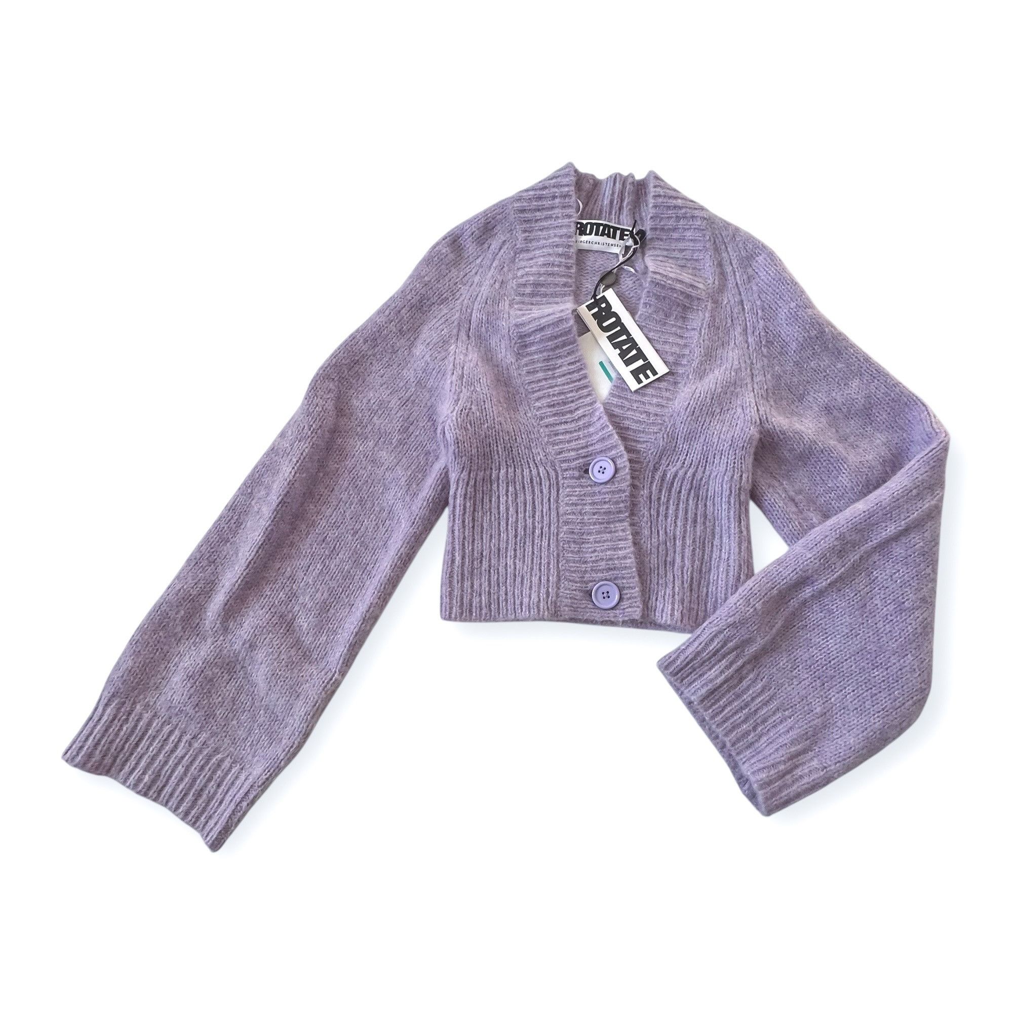 ROTATE ROTATE BIRGER CHRISTENSEN Rosemary Wool Cardigan With Button Size XS / US 0-2 / IT 36-38 - 6 Thumbnail