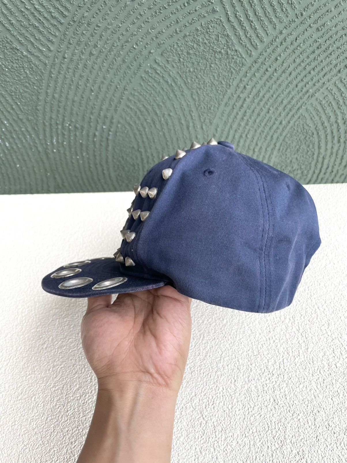 If Six Was Nine Crazy Spike Skull Studded Cadet Hat Size ONE SIZE - 5 Thumbnail