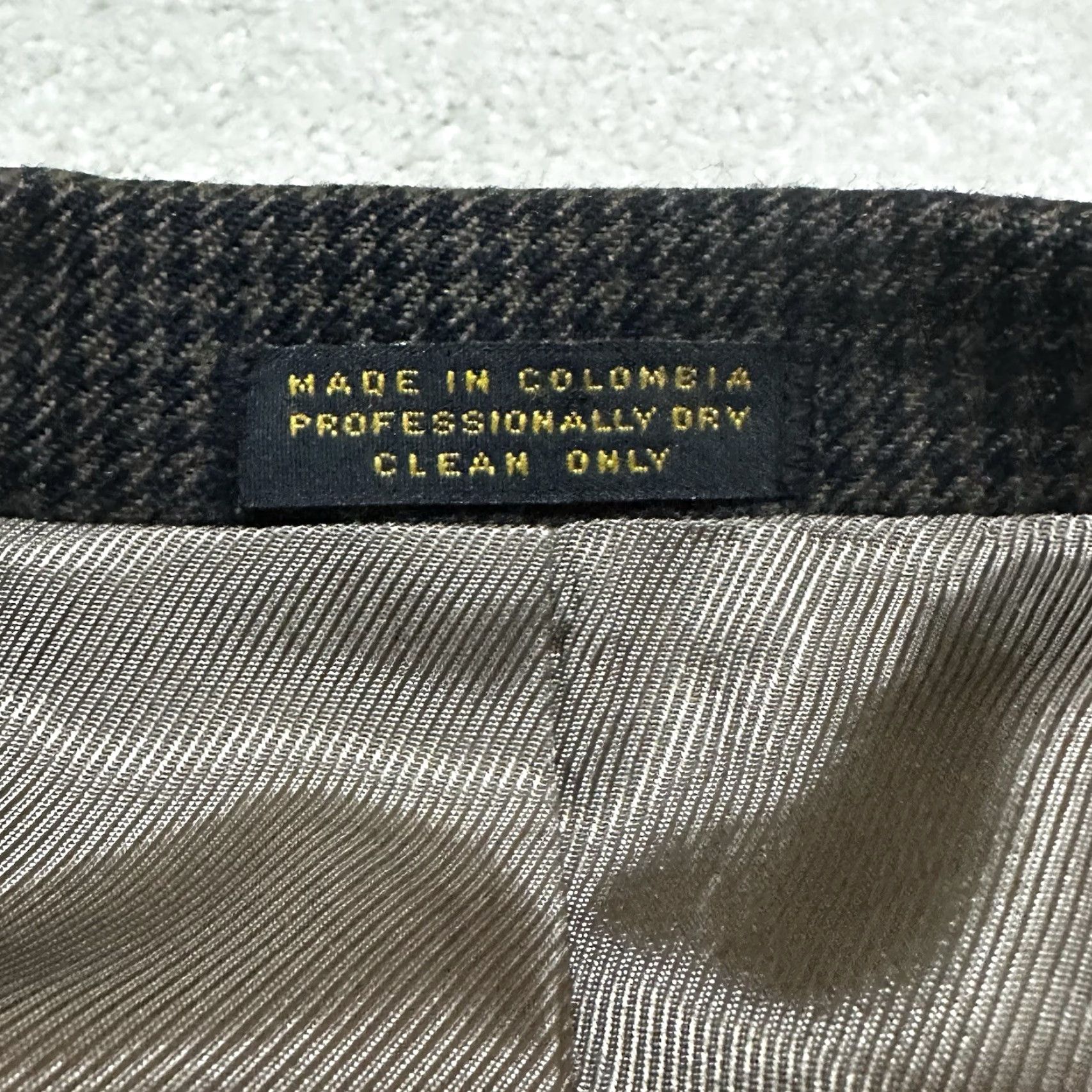 Oscar De La Renta Oscar de la Renta Blazer Mens 48R Brown Houndstooth 100% Wool Sport Coat Size 48R - 7 Thumbnail