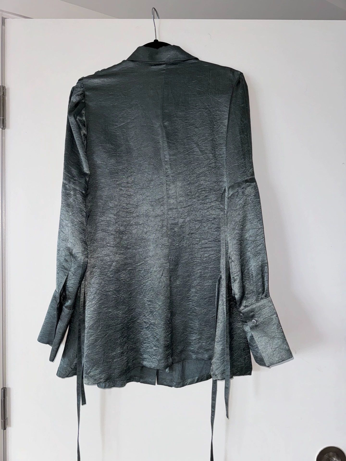 Ann Demeulemeester Ann Demeulemeester Slate Blue Shirt Size XS / US 0-2 / IT 36-38 - 4 Thumbnail