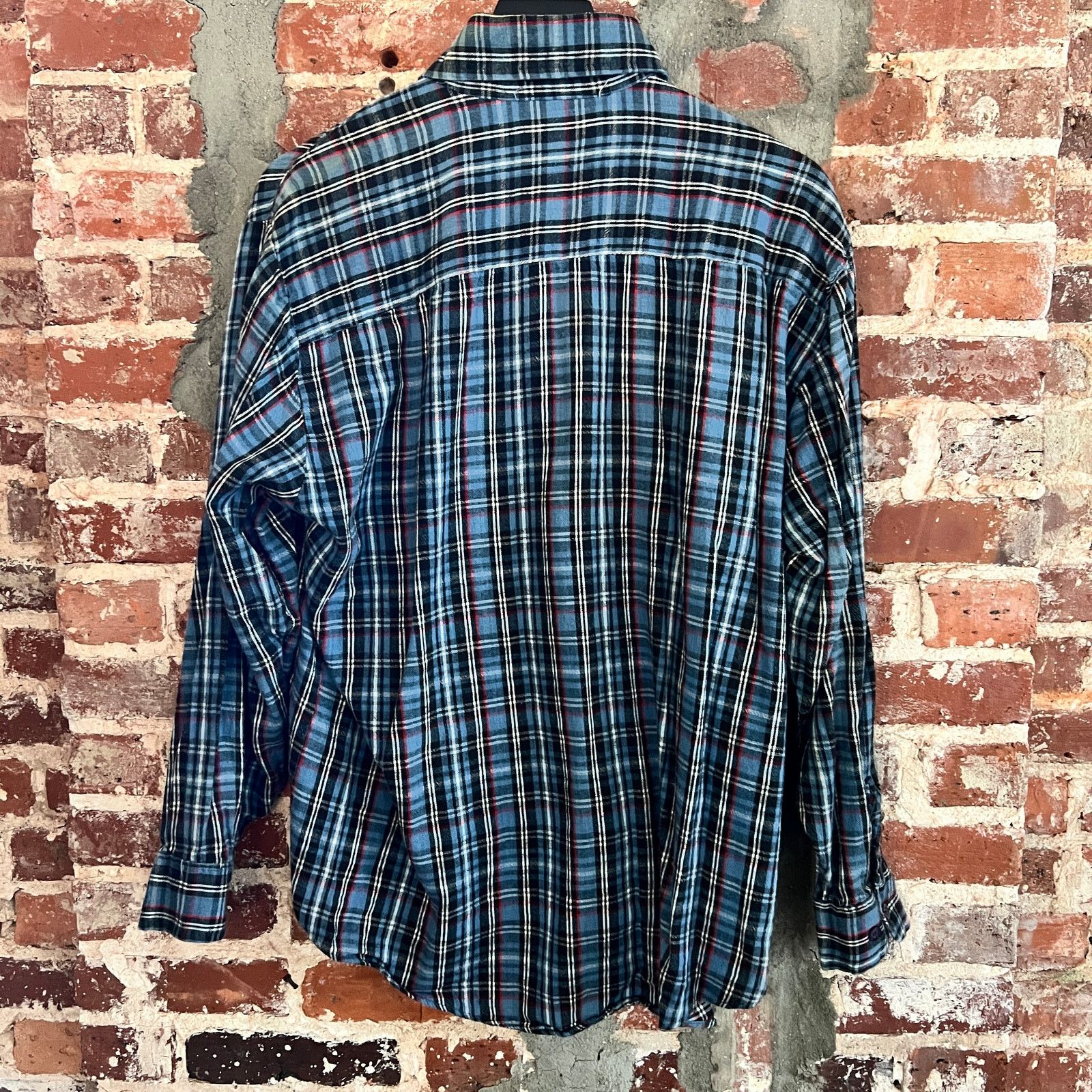 Vintage VTG Kingsport Men's Flannel Shirt XL 25x29 Size US L / EU 52-54 / 3 - 4 Thumbnail