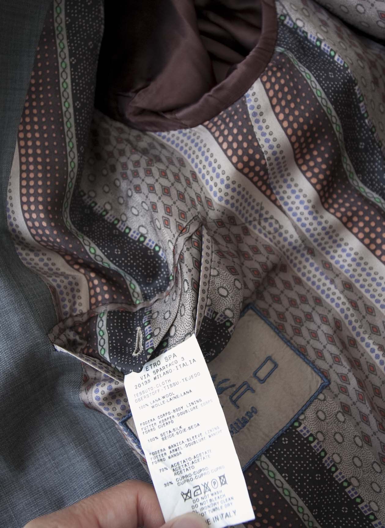 Etro Etro Milano Jacket Sport Coat Size 56 /44US Gray Wool Size 44R - 4 Thumbnail