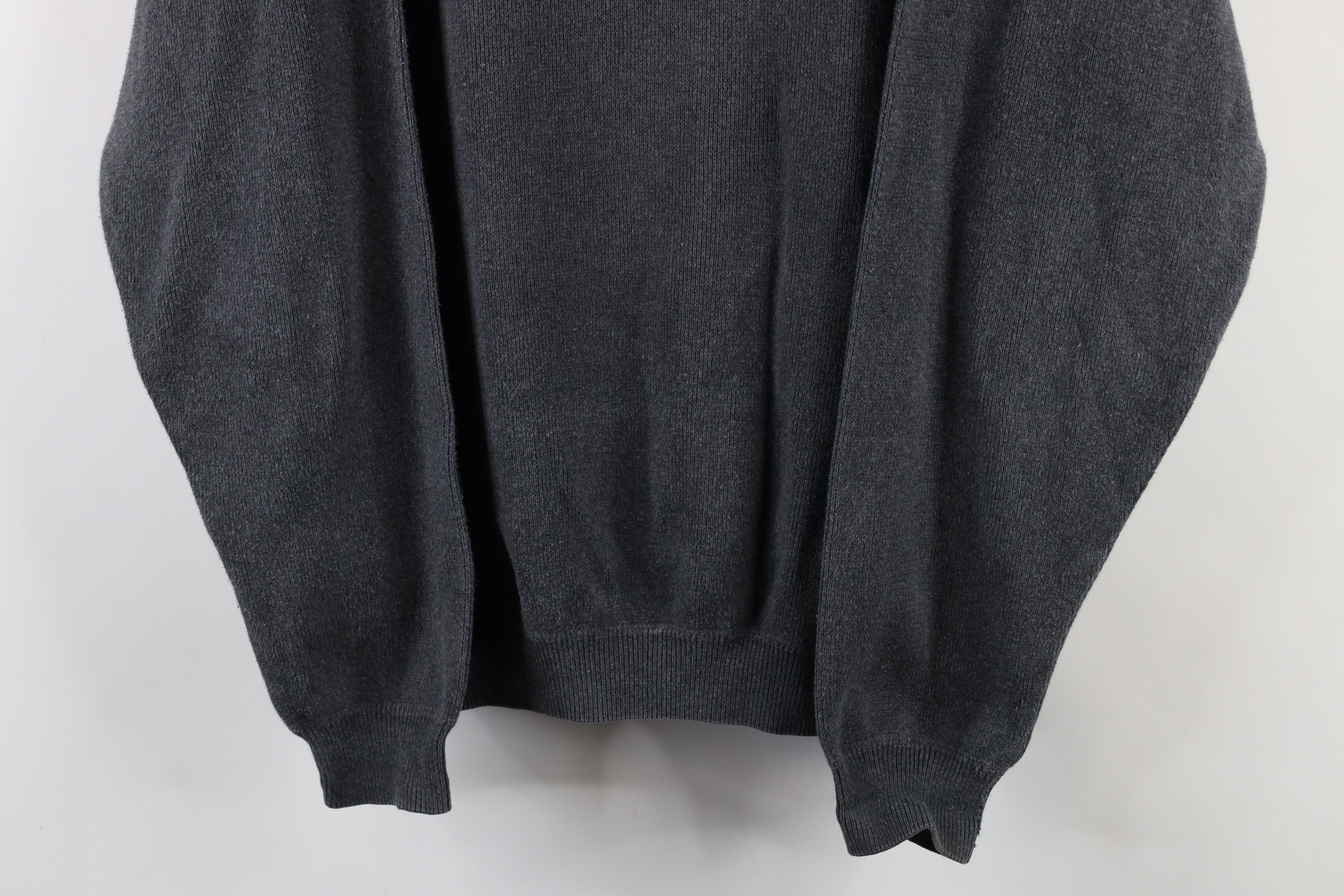 Vintage Vintage 90s Streetwear Distressed Cotton Knit Sweater Gray Size US L / EU 52-54 / 3 - 3 Thumbnail